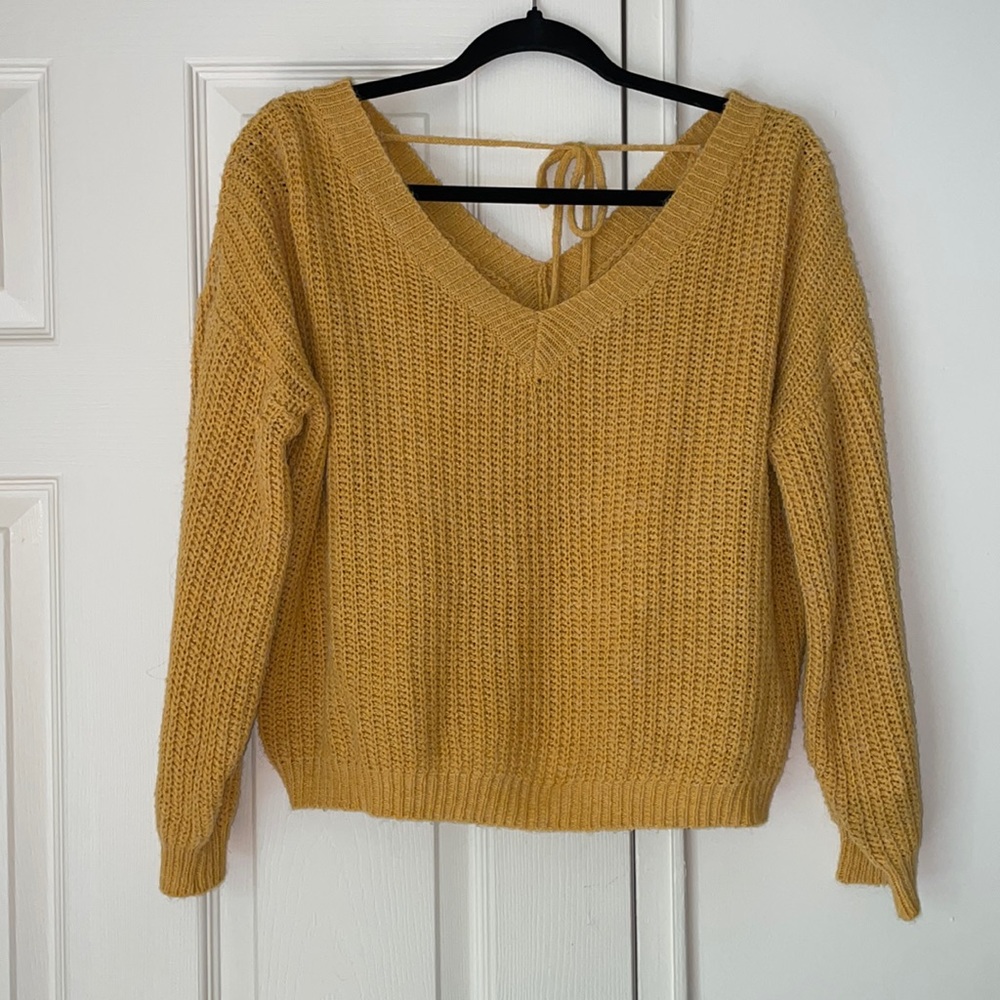 Zaful Mustard Yellow Sweater Size M